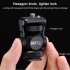 UURig R015 Monitor Bracket Mini Ballhead With Cold Shoe Mount Gimbal Rig for Sony Canon Nikon DSLR Camera Accessories Smartphone black