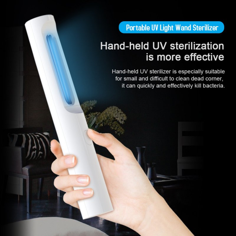 UV Disinfection Lamp Portable Handheld Sterilizer Light Kill Mites Deodorizer