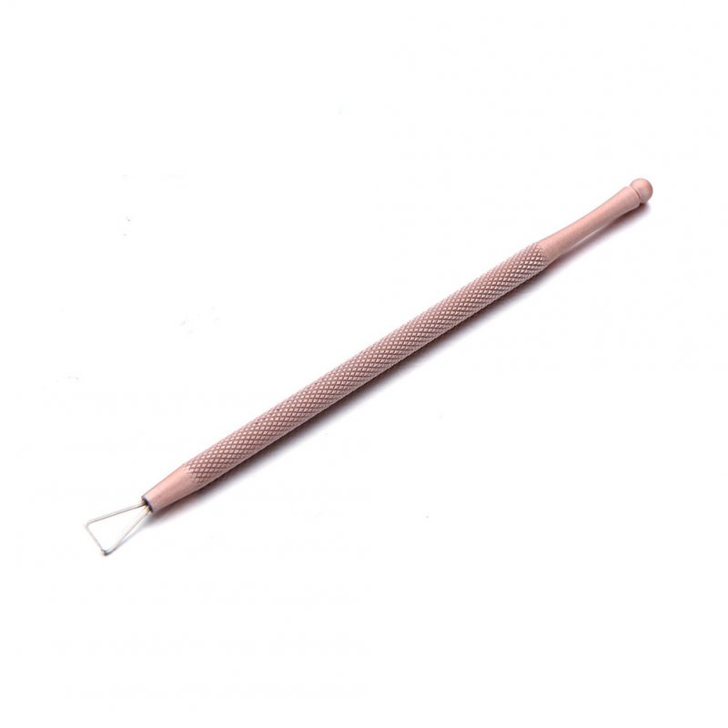UV Gel Remover Dual-ended Dotting Pen Stainless Steel Gold Silver Pedicure Nail Art Tools for UV Gel Rose gold