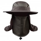 UV Protection Face Neck Flap Sun Fishing Hat Mask Headband Fishing Equipment  Army color