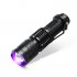 UV Ultraviolet Telescopic Focusing Flashlight for Camping Hunting Hiking SK68 365nm