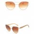 UV400 Fashion Bamboo Leg Metal Frame Lightweight Colorful Lens Sunglasses