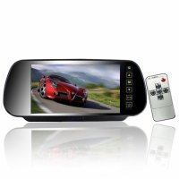 Touch Button Control 7 Inch Rearview Mirror Monitor - 4:3 Ratio, 480x234