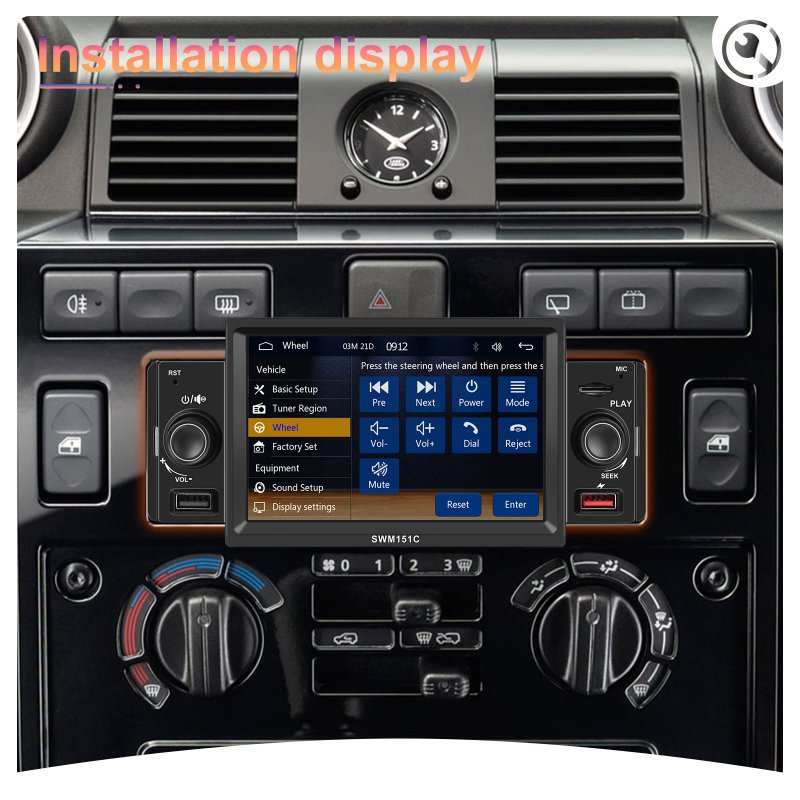 5-Inch 1 Din Car Radio Bluetooth Call Music Playback Mp5 Player Mirror Link for Carplay 
