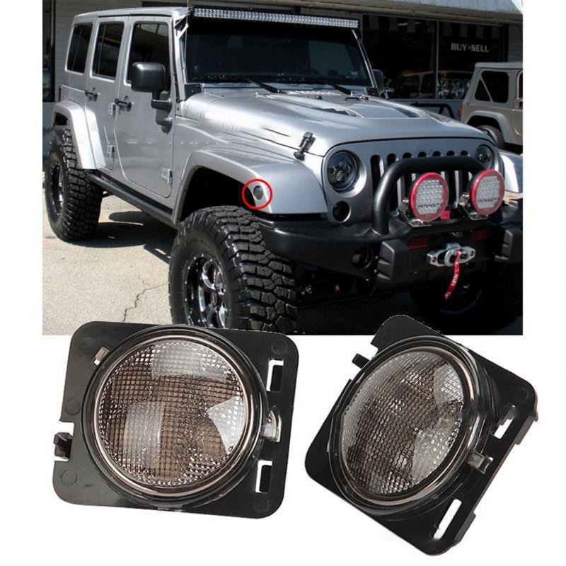 Car Led Side Marker Lights Front Turn Signal Lamp Waterproof Wheel Eyebrow Mudguard Front Bumper Light 