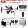 L109PRO GPS Drone 4K Quadcopter Mechanical Two-axis Anti-shake 5G WiFi FPV HD ESC Camera Brushless Helicopter 25mins Flight Time Single battery_EPP foam box