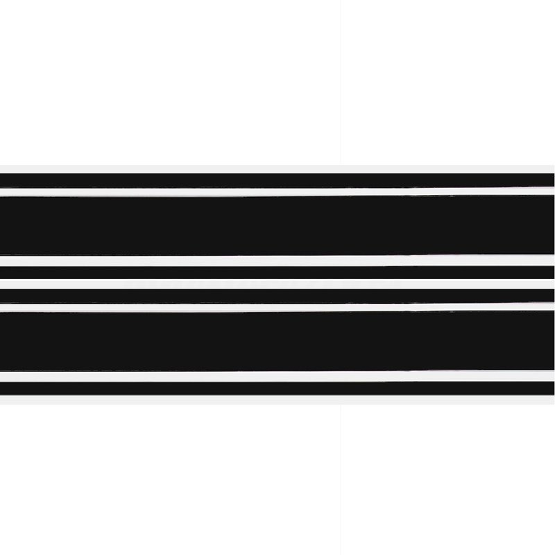 2pcs/set 72 inch x3 inch DIY Black Car Body Vinyl Racing Stripe Pinstripe Decal Stickers black