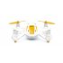 Udi R C U843 4 in 1 Quadcopter with 6 Axis Gyro  2 4GHz 4 Channel  360   Rolling Action  White   Orange 