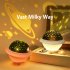 Ufo Starry Sky Projection Lamp Colorful Usb Rechargeable Romantic Led Night Light Kids Creative Gifts White