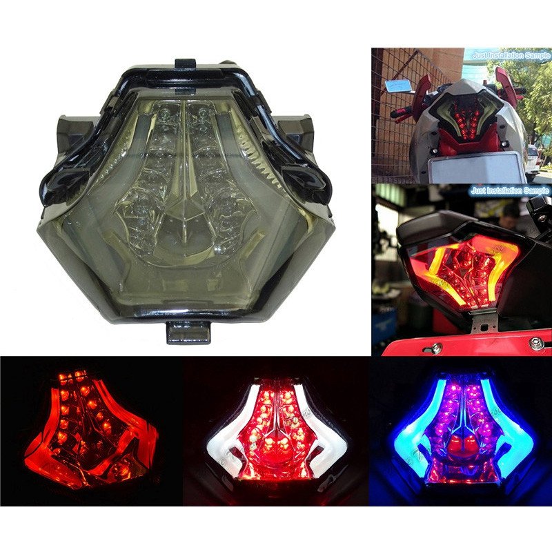 Motorcycle Rear Tail Light Brake Turn Signals Integrated LED Light for Yamaha R25 R3 MT03 MT07 