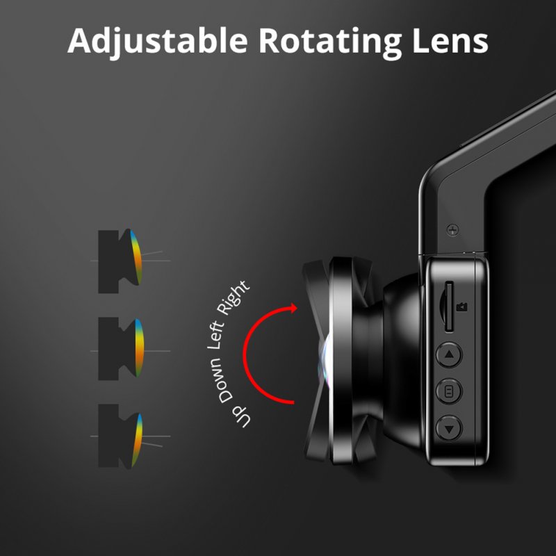 Dash Cam 3 inch Ips Screen Wide Angle Top Dashboard Camera Recorder G Sensor Night Vision Loop Recording 