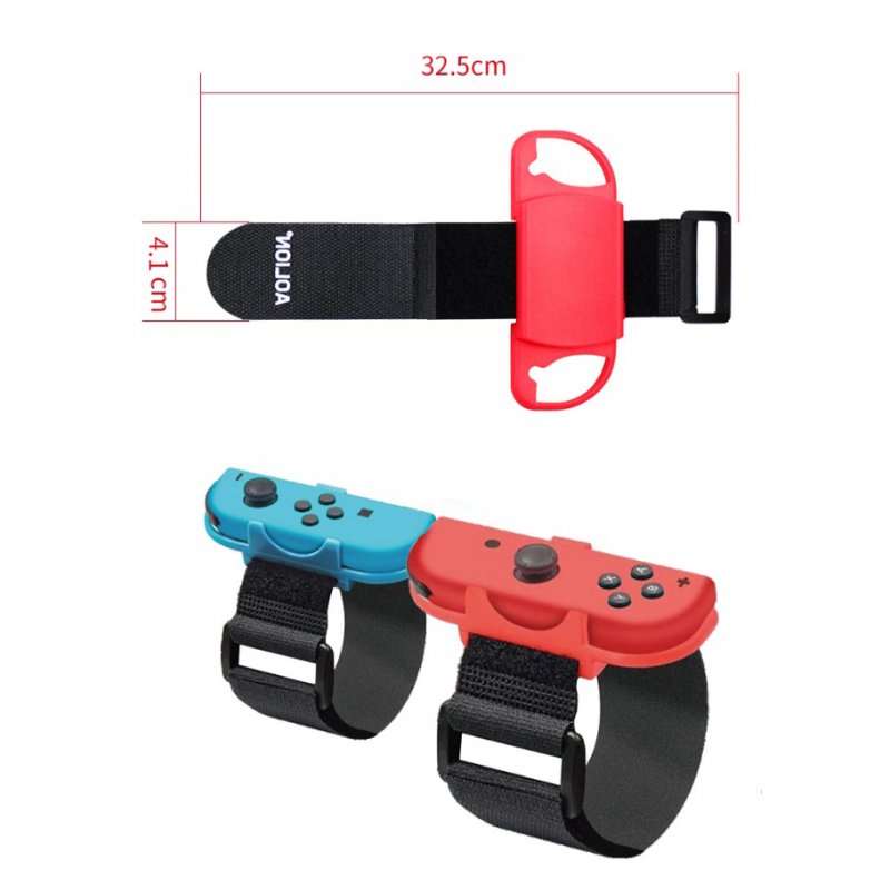 1 Pair Adjustable Game Bracelet Elastic Strap for Nintendo Switch Joy-Con Controller Wrist Dance Band 