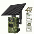 Ultra HD Solar Powered Surveillance Camera Cellular Trail Cameras Infrared Camera for Outdoor Garden EU Plug   64G Card