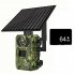 Ultra HD Solar Powered Surveillance Camera Cellular Trail Cameras Infrared Camera for Outdoor Garden EU Plug   64G Card