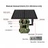 Ultra HD Solar Powered Surveillance Camera Cellular Trail Cameras Infrared Camera for Outdoor Garden EU Plug   64G Card