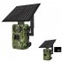 Ultra HD Solar Powered Surveillance Camera Cellular Trail Cameras Infrared Camera for Outdoor Garden EU Plug   64G Card