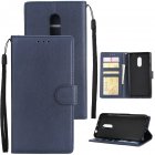Ultra Slim PU Full Protective Cover Non-slip Shockproof Cell Phone Case with Card Slot for <span style='color:#F7840C'>Xiaomi</span> Redmi note 4 blue