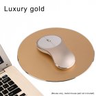 Ultra Slim Portable 2.4Ghz 1600dpi Aluminum Alloy Mute Rechargeable Mouse Wireless Charger Optical Gaming Mouse Gold