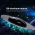 Ultra Slim Portable 2 4Ghz 1600dpi Aluminum Alloy Mute Rechargeable Mouse Wireless Charger Optical Gaming Mouse black