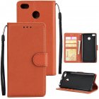 Ultra Slim Shockproof Full Protective Case with Card Wallet Slot for Xiaomi Redmi 4X brown