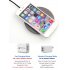 Ultra Thin Desktop QI Wireless Charger Mini Charging Pad for iPhone XS MAX XR X 8 Plus Samsung Note 9 S9 S8 Xiaomi black 5w