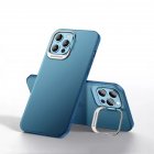 Ultra Thin Metal Stand Phone Case Camera Protector Shockproof Cover Blue for iPhone14