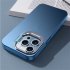 Ultra Thin Metal Stand Phone Case Camera Protector Shockproof Cover Blue for iPhone14 plus