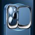 Ultra Thin Metal Stand Phone Case Camera Protector Shockproof Cover Blue for iPhone 14 Pro