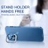 Ultra Thin Metal Stand Phone Case Camera Protector Shockproof Cover Blue for iPhone 14 Pro