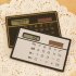 Ultra Thin Solar Power Calculator Credit Card Design Portable Mini Calculator for Business School Silver