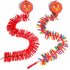 Ultra bright Electronic Firecrackers Led Electric Fire Cracker Lights Sound Simulator For Chinese New Year Celebration 92 lights  red