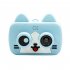 Ultra mini Smart Children s Camera IPS 1080P HD Kids Waterproof Digital Cameras 1200W 2 Inch Cartoon Camera Support WiFi TF Card Blue