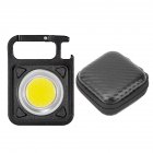 Ultra-small Mini Led Flashlight Keychain Light Ultra-light Portable Usb Rechargeable Flashlight For Hiking Camping W5134 [Black]