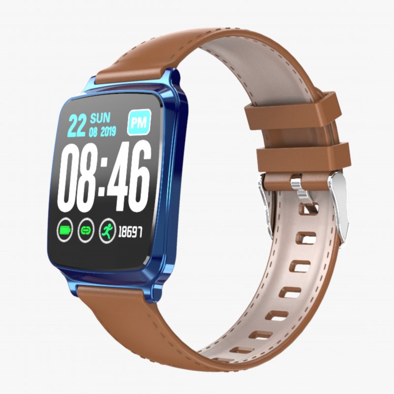 Ultra-thin Fashion M8 Fitness Tracker IP67 Waterproof Blood Pressure Sports Call Reminder Bluetooth Smart iOS Watch blue