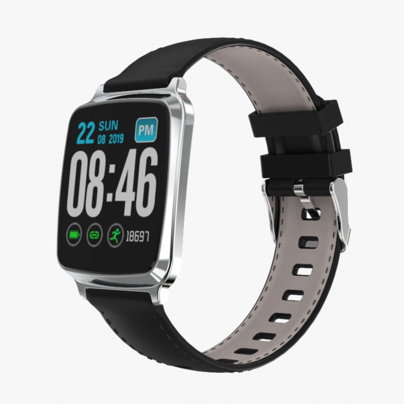 Ultra-thin Fashion M8 Fitness Tracker IP67 Waterproof Blood Pressure Sports Call Reminder Bluetooth Smart iOS Watch Silver