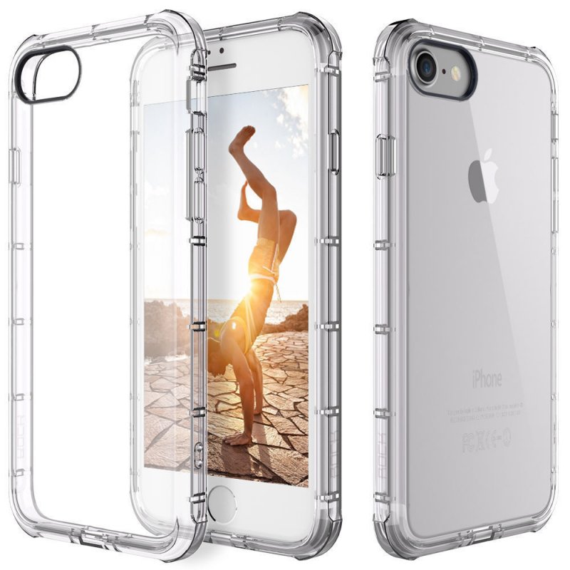Ultra-thin Slim Transparent TPU Silicon Back Cover For iPhone 5 6 6s 7 Plus