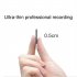 Ultra thin Sound Digital Recorder Portable Mini Voice Activated Dictaphone Hd Noise Cancelling Recording Mp3 Player 8GB