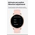 Ultra thin Temperature Measurement Intelligent  Watch Y22 Bluetooth compatible Calling Heart Rate High definition Screen Wristband Bracelet pink