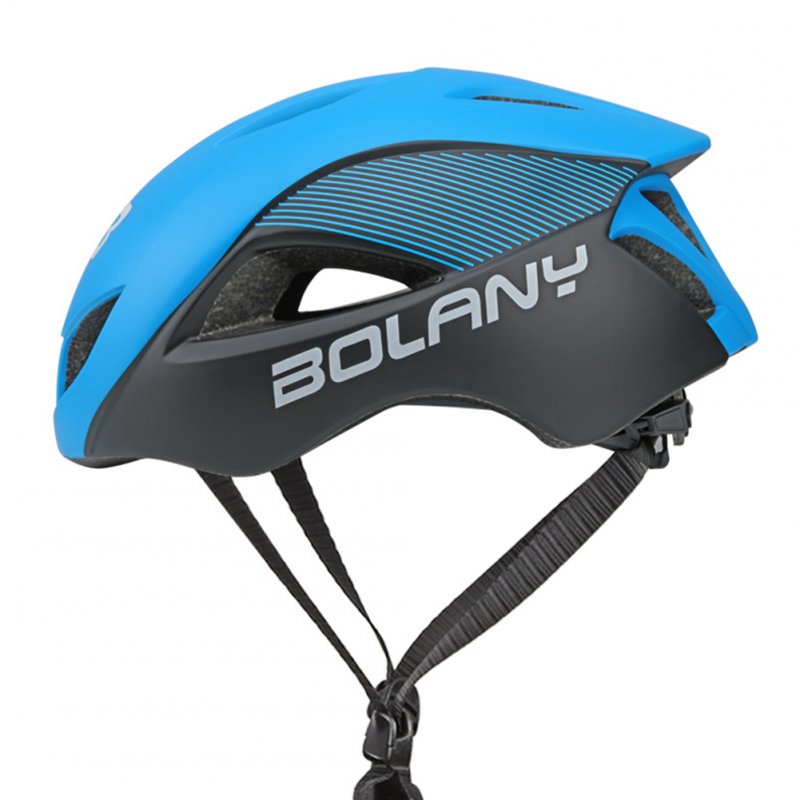 Ultralight Integrated Cycling Helmet Road Mtb Bike Safe Helmet  blue_One size