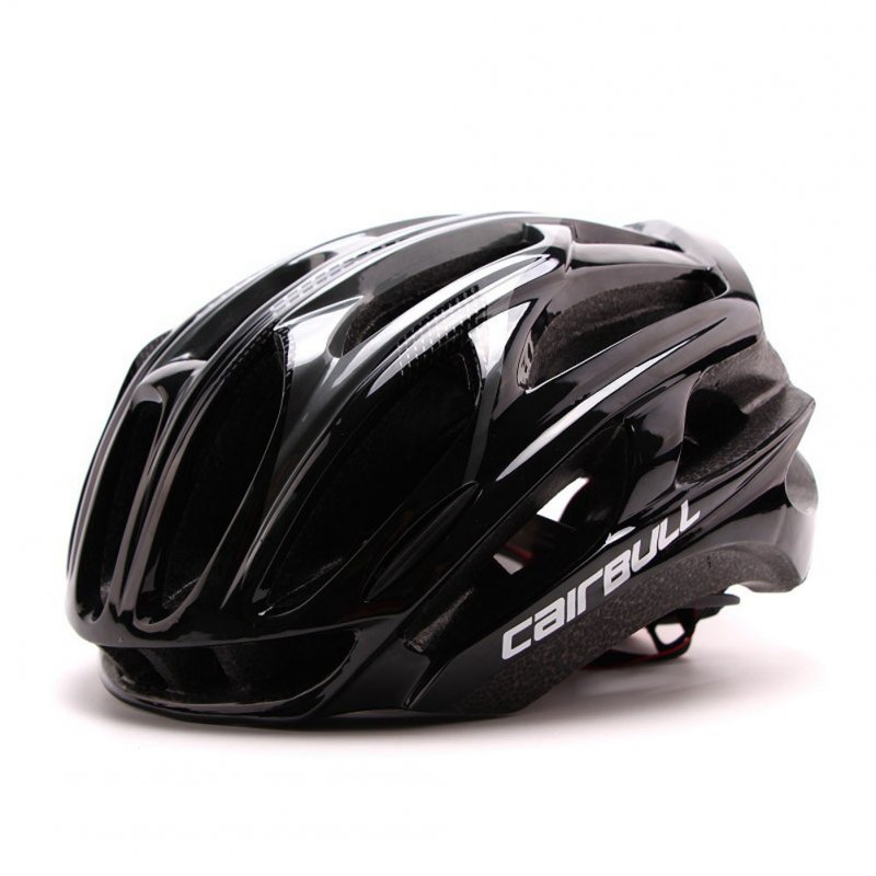 Ultralight Racing Cycling Helmet with Sunglasses Intergrally molded MTB Bicycle Helmet Mountain Road Bike Helmet black_L (57-63CM)