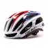 Ultralight Racing Cycling Helmet with Sunglasses Intergrally molded MTB Bicycle Helmet Mountain Road Bike Helmet Red and blue L  57 63CM 