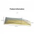 Ultralight Single Person Mesh Tent Outdoor Breathable Waterproof Portable Adjustable Tent for Camping Fishing Yellow