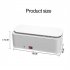 Ultrasonic Cleaning Machine Usb Rechargeable 45000hz High Frequency Vibration Wash Cleaner For Jewelry Glasses Watch Ring White