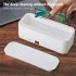 Ultrasonic Cleaning Machine Usb Rechargeable 45000hz High Frequency Vibration Wash Cleaner For Jewelry Glasses Watch Ring White