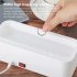 Ultrasonic Cleaning Machine Usb Rechargeable 45000hz High Frequency Vibration Wash Cleaner For Jewelry Glasses Watch Ring White