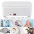 Ultrasonic Cleaning Machine Usb Rechargeable 45000hz High Frequency Vibration Wash Cleaner For Jewelry Glasses Watch Ring White