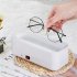 Ultrasonic Cleaning Machine Usb Rechargeable 45000hz High Frequency Vibration Wash Cleaner For Jewelry Glasses Watch Ring White