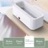 Ultrasonic Cleaning Machine Usb Rechargeable 45000hz High Frequency Vibration Wash Cleaner For Jewelry Glasses Watch Ring White