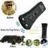 Ultrasonic Double headed Dog Repeller Anti Barking Device Dog Training Repeller black  built in battery 