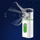 Ultrasonic Nebulizer Micrgrid Automizer Portable Rechargeable Handheld Household Child Adult Nebulizer green